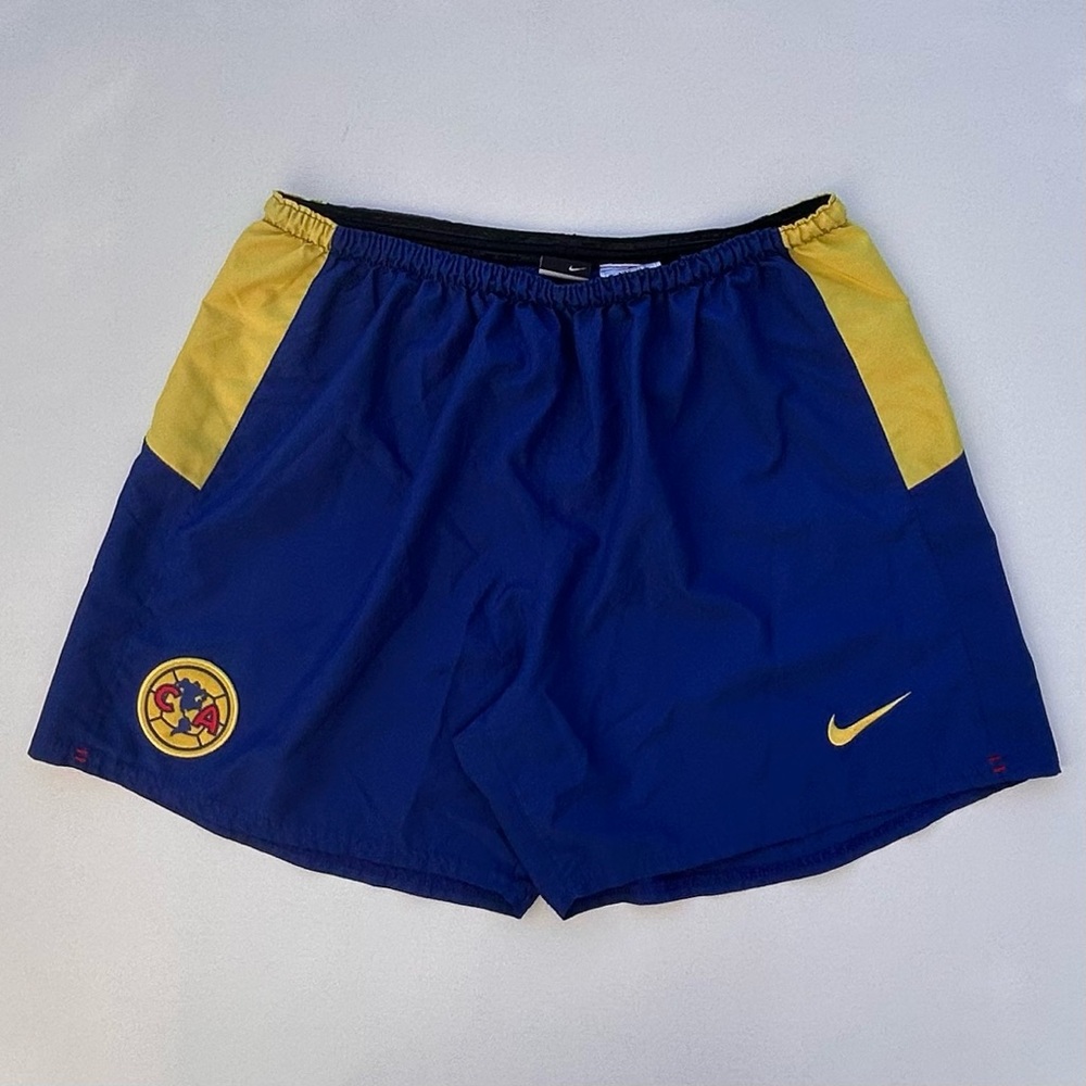 Vintage Y2K Nike Club America Liga Mexico Shorts Size Men’s Large Two Tone Blue
